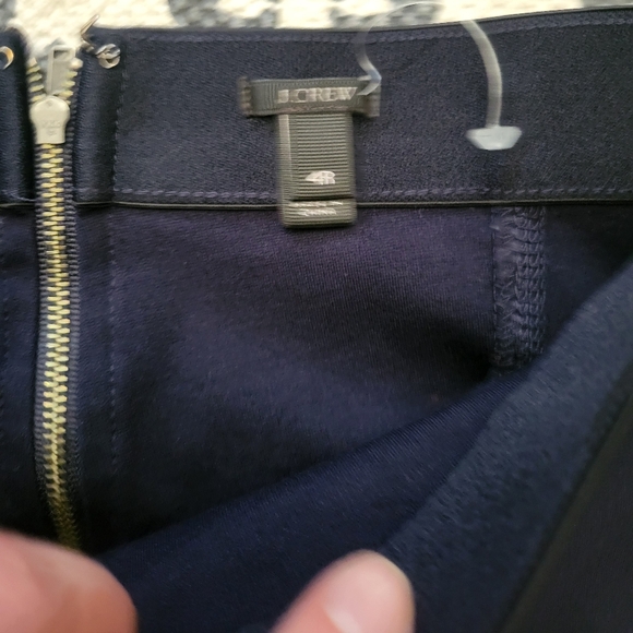 Pixie pant in stretch ponte size 4R navy color legging style pant j crew - Picture 7 of 9